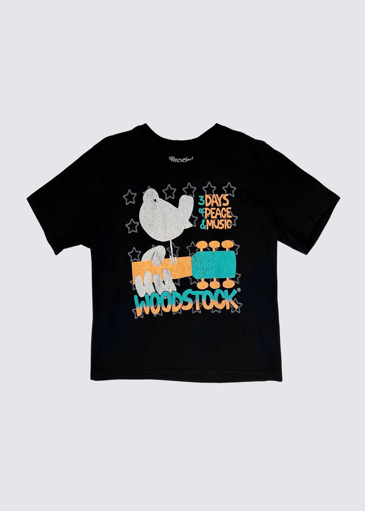 Woodstock, Black, T-Shirt - Lindner Fashion