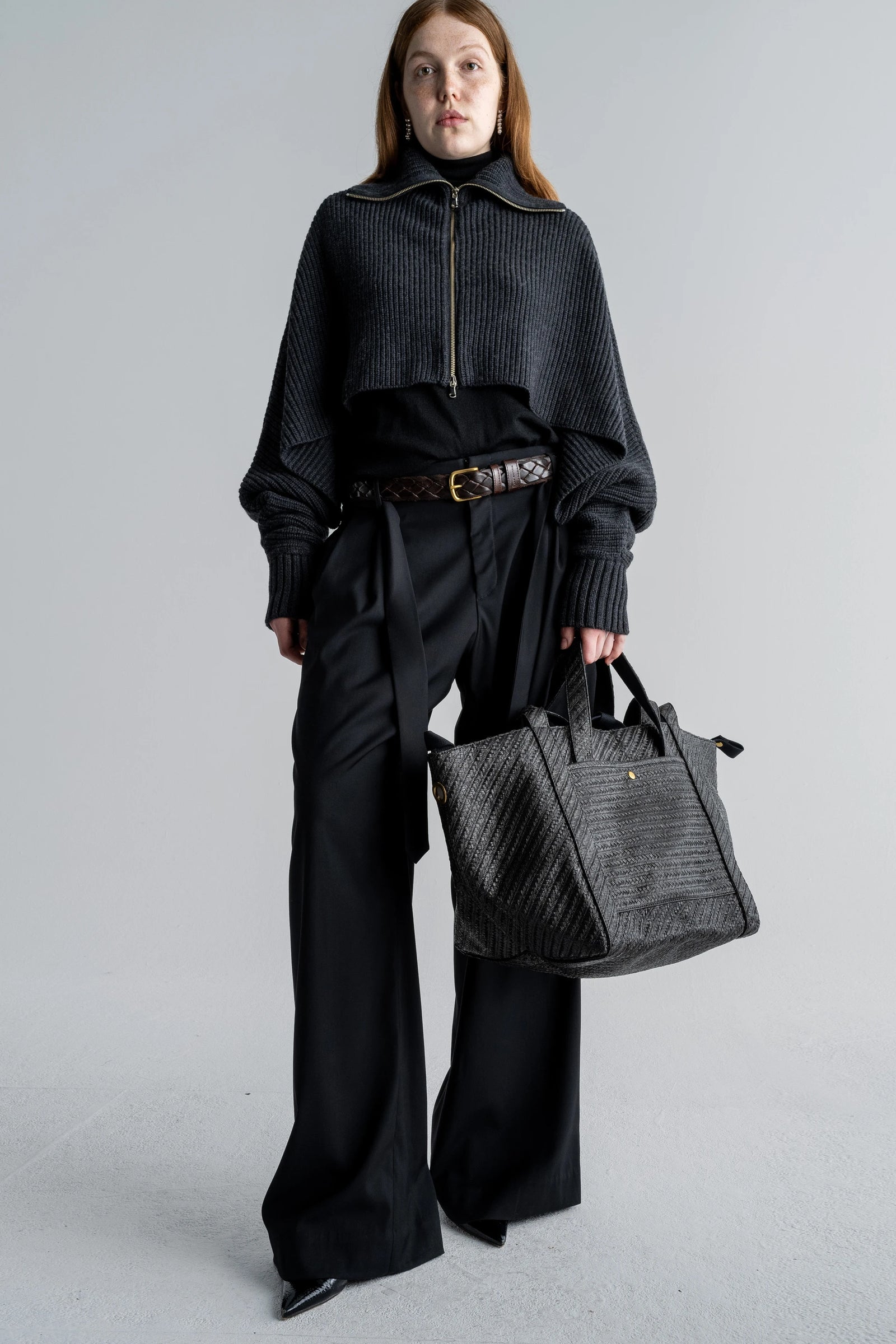 Yong, Anthrazit, Poncho - Lindner Fashion