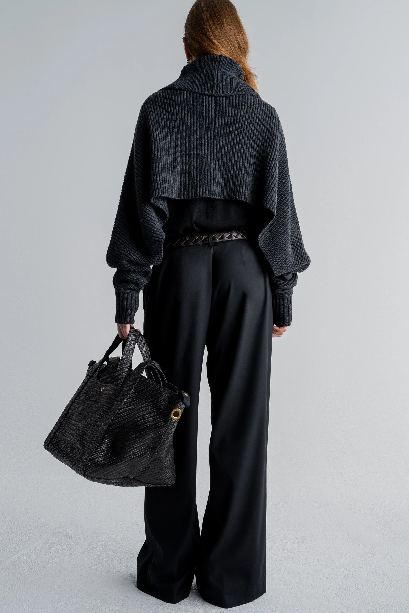 Yong, Anthrazit, Poncho - Lindner Fashion