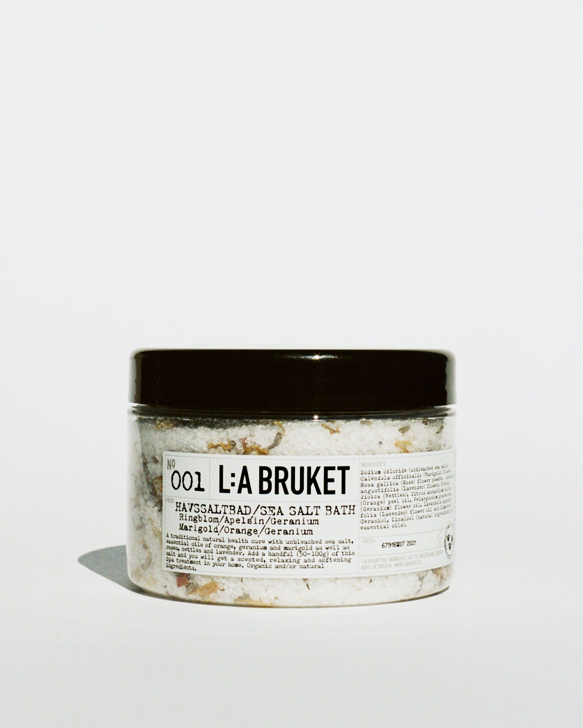 001 Sea Salt Bath, Marigold/Orange/Geranium, 450 g - Lindner Fashion