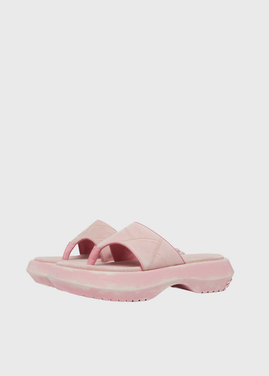 Leather Sandals, Blush Pink, Flip Flops