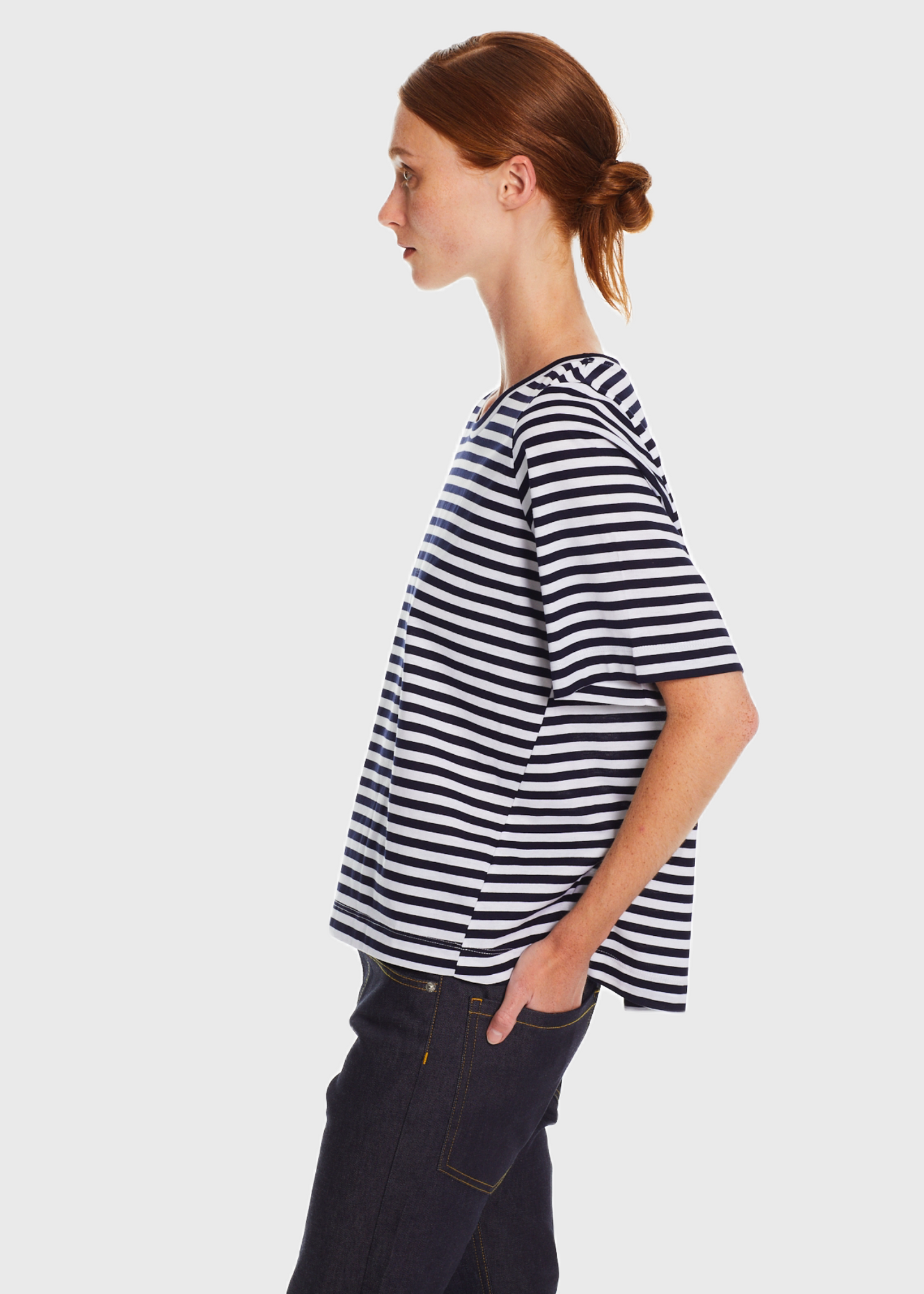 Mac, Navy/Block Stripes, T-Shirt