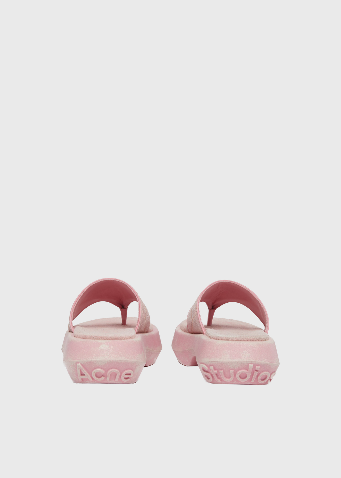 Leather sandals, blush pink, flip flops