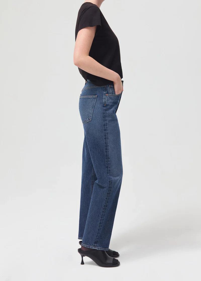 90's, Mid Rise Straight, Tranced, Jeans - Lindner Fashion