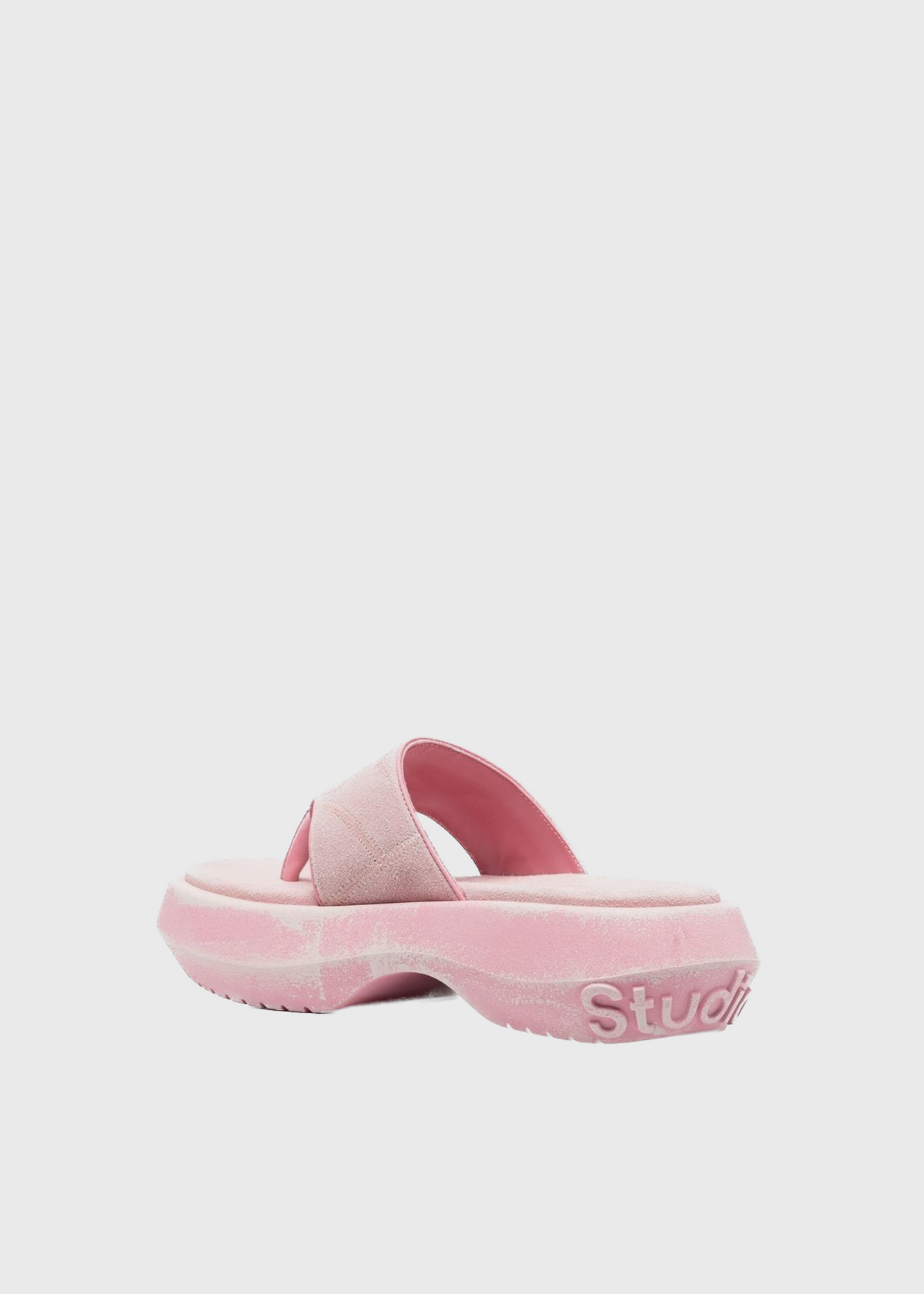 Leather sandals, blush pink, flip flops