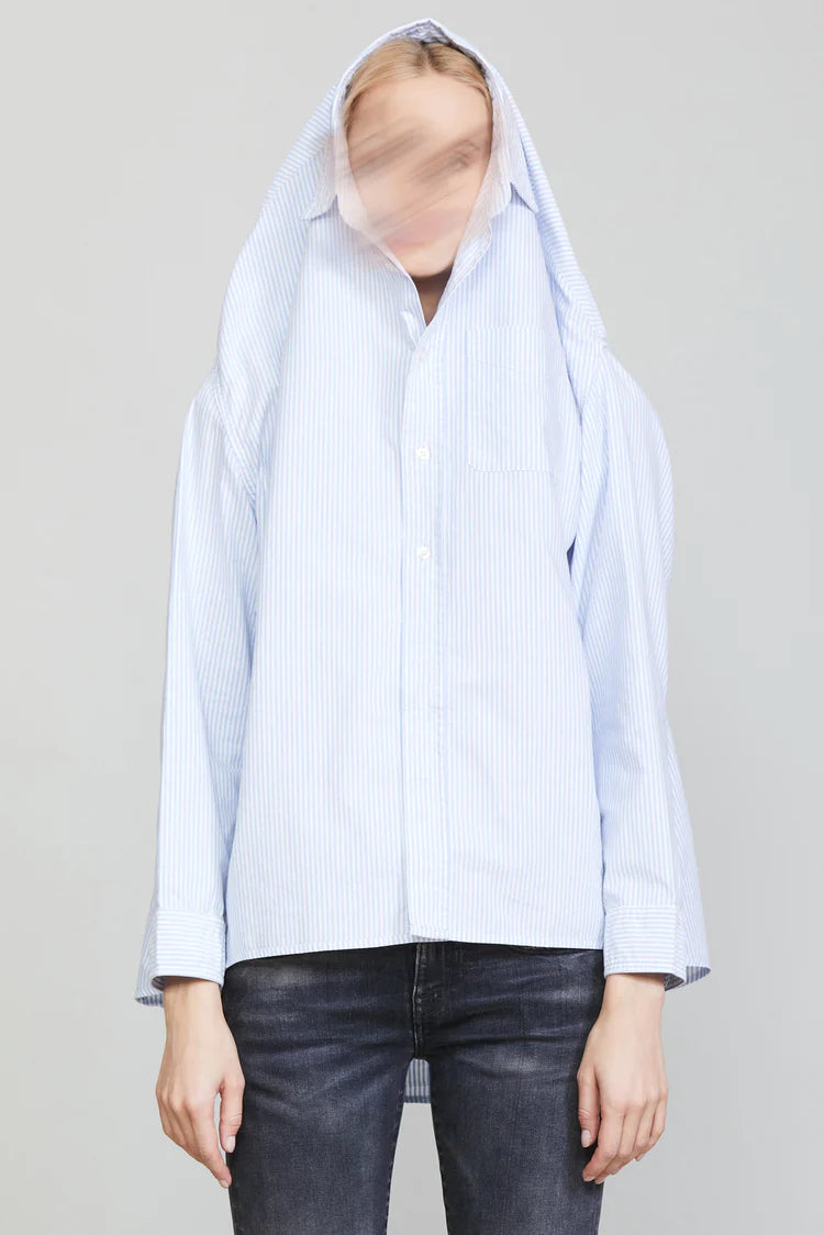 Convertible Button-Down, Blue Stripe, Hemd