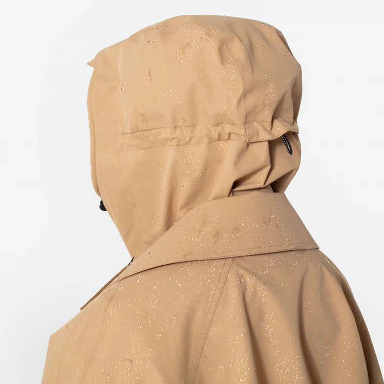 Slush, tan, waterproof trench coat 