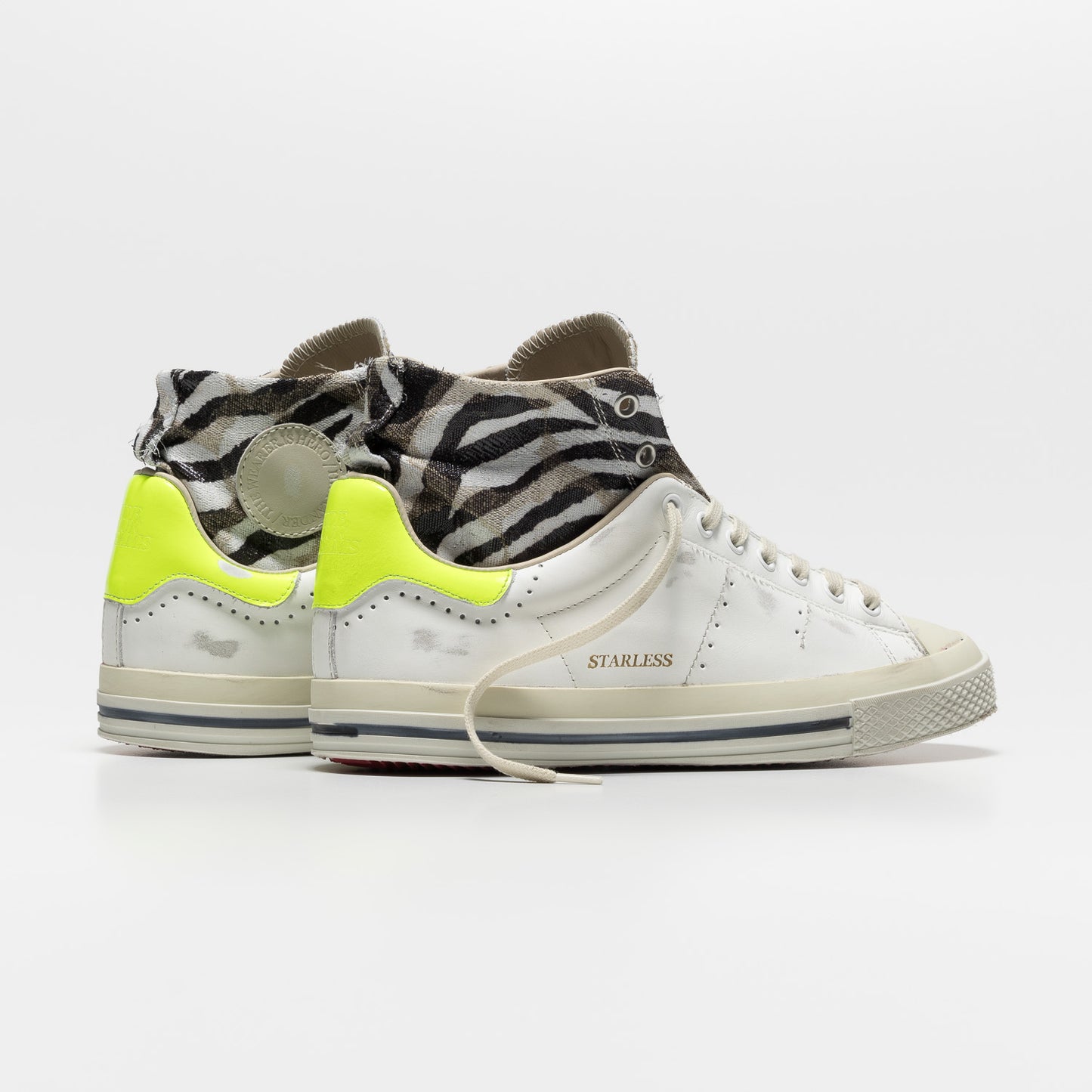 Starless High, White/Zebra, Sneaker