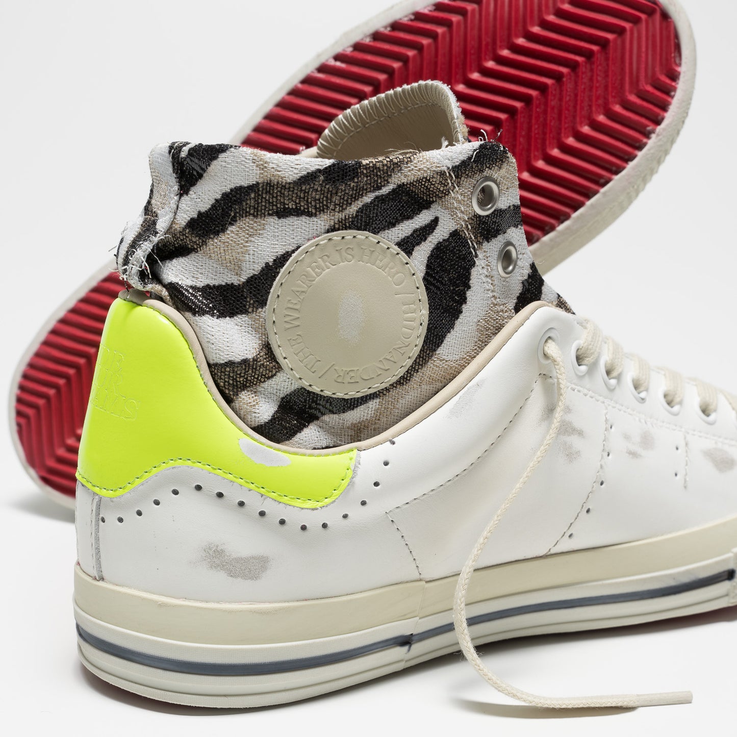 Starless High, White/Zebra, Sneaker