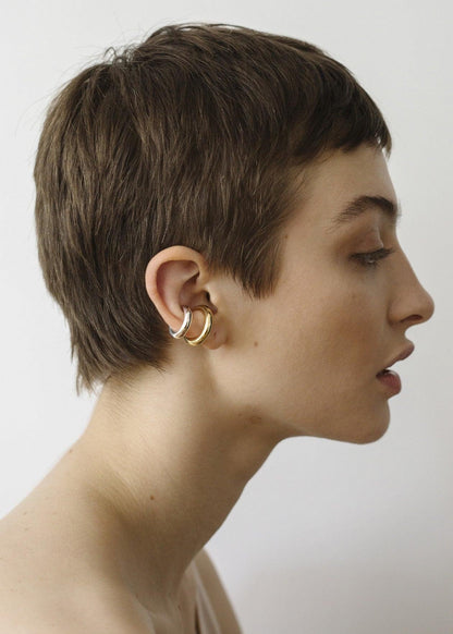 Bold Earcuff No 2, Gold, Ohrring - Lindner Fashion