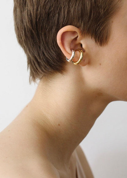 Bold Earcuff No 3, Gold, Ohrring - Lindner Fashion