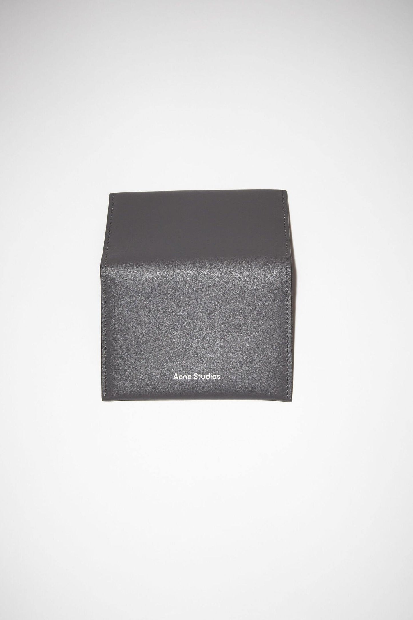 Card Holder, Dark Grey, Leder Portemonnaie - Lindner Fashion