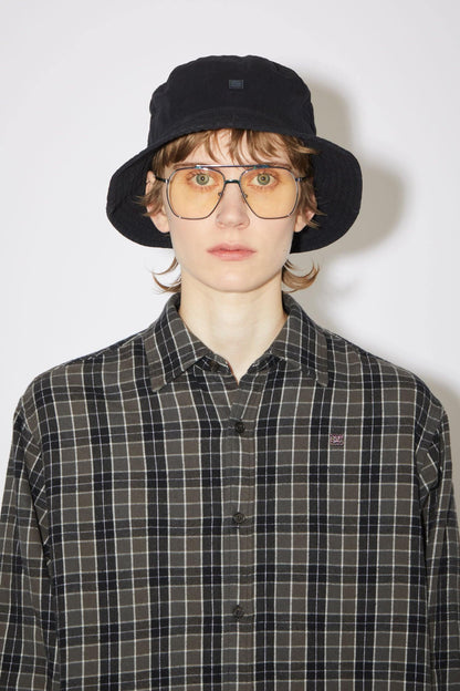 Face, Black, Bucket Hat - Lindner Fashion