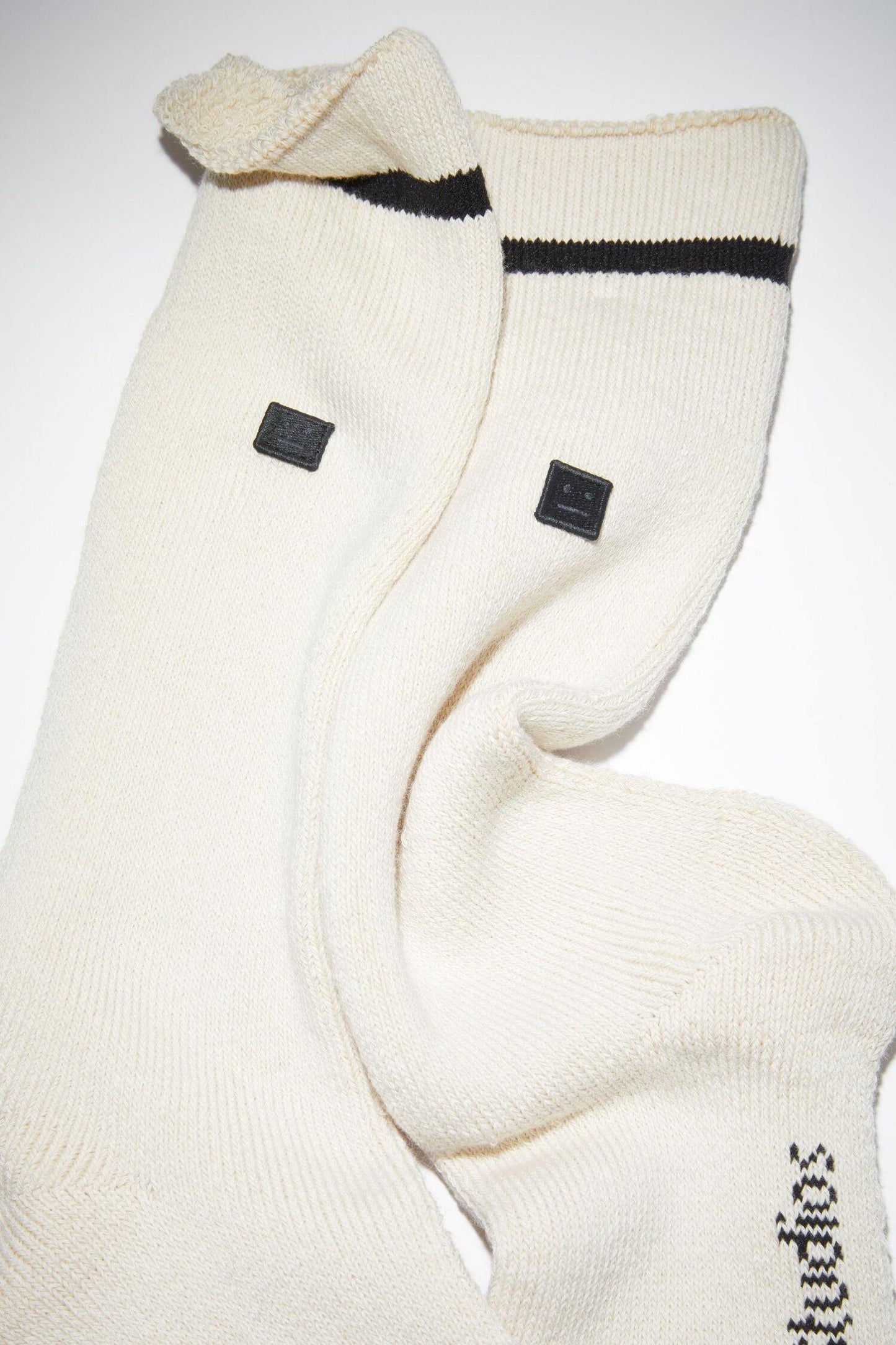 Face, Ecru/Black, Socken - Lindner Fashion