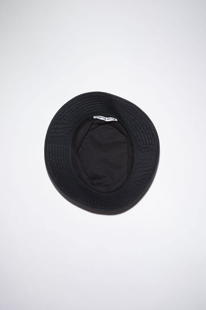 Fischerhut aus Twill, Black, Bucket Hat - Lindner Fashion