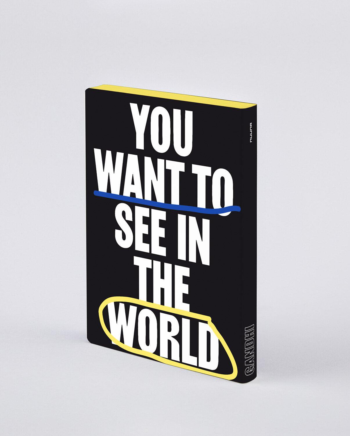 Graphic L, You Must Be The Change, Notizbuch - Lindner Fashion