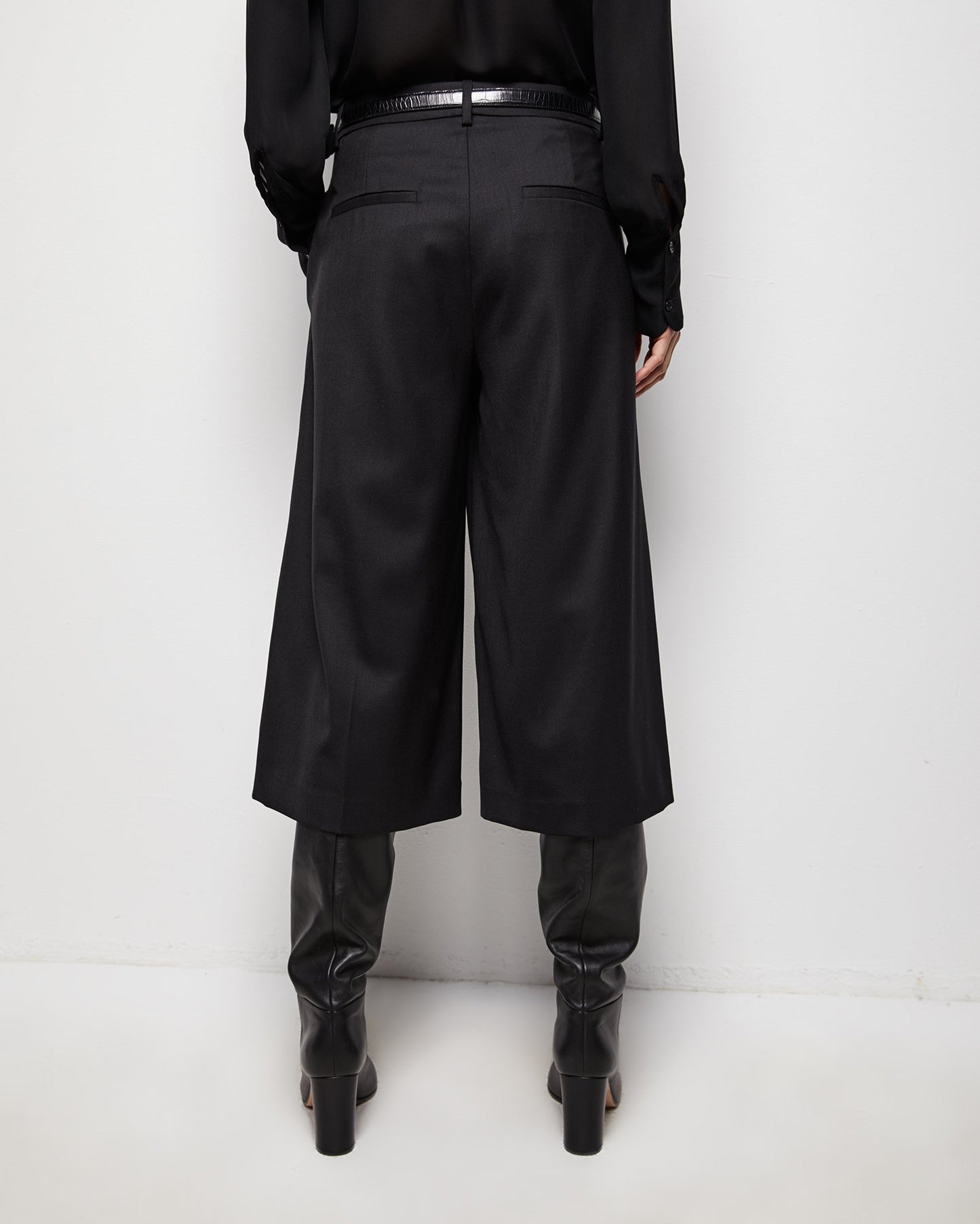 Ilford Gaucho, Black, Pants - Lindner Fashion