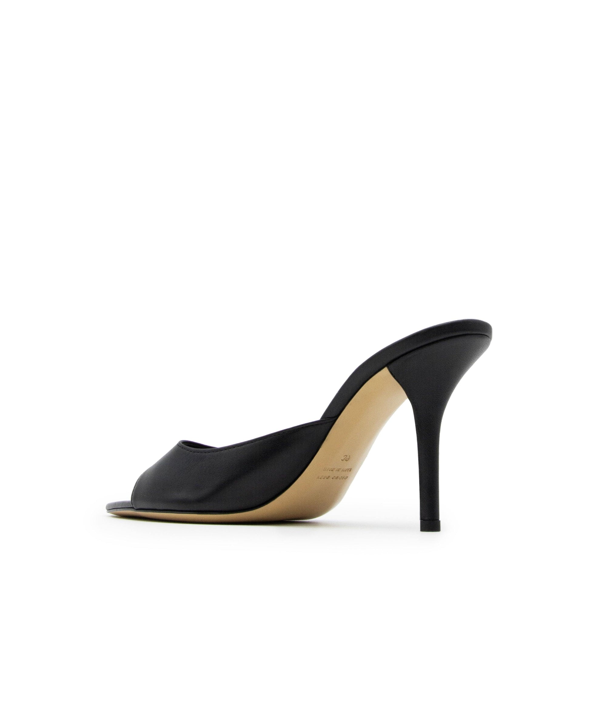 Perni 04, Black, Pointe Toe Mule - Lindner Fashion