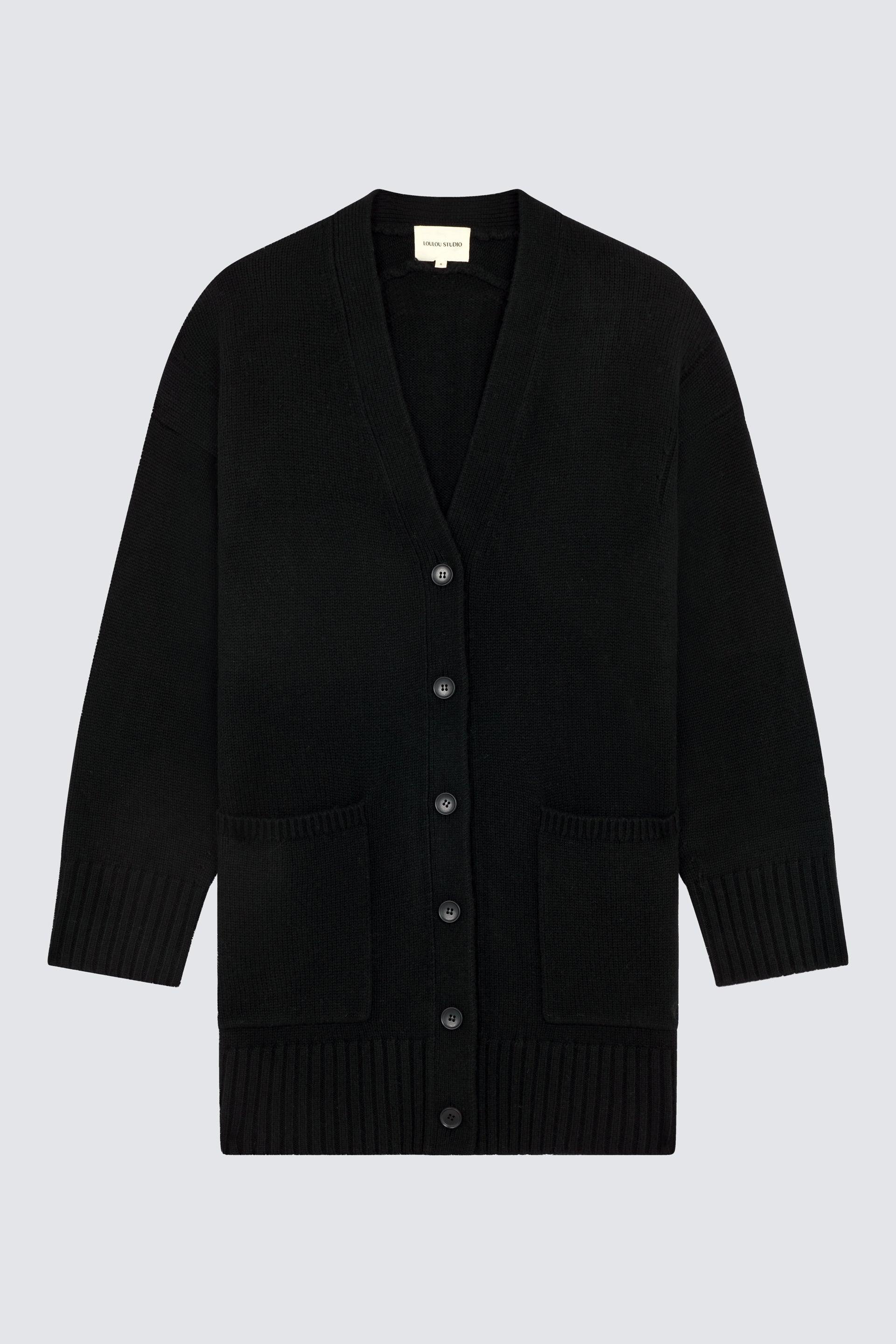 Maio, Black, Cardigan - Lindner Fashion