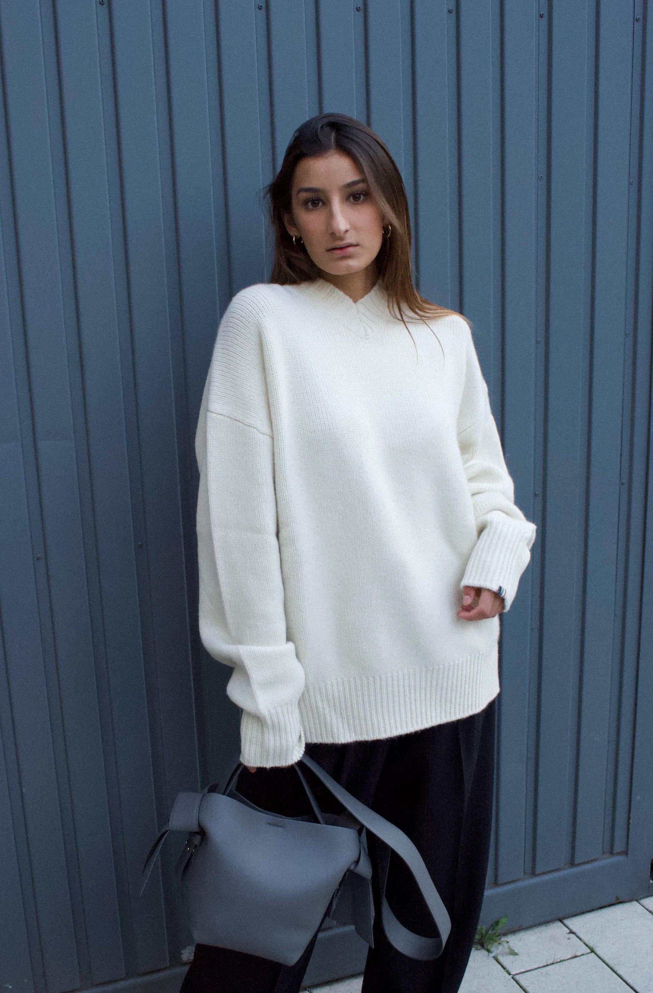 No 205, Him, Cream, Pullover - Lindner Fashion