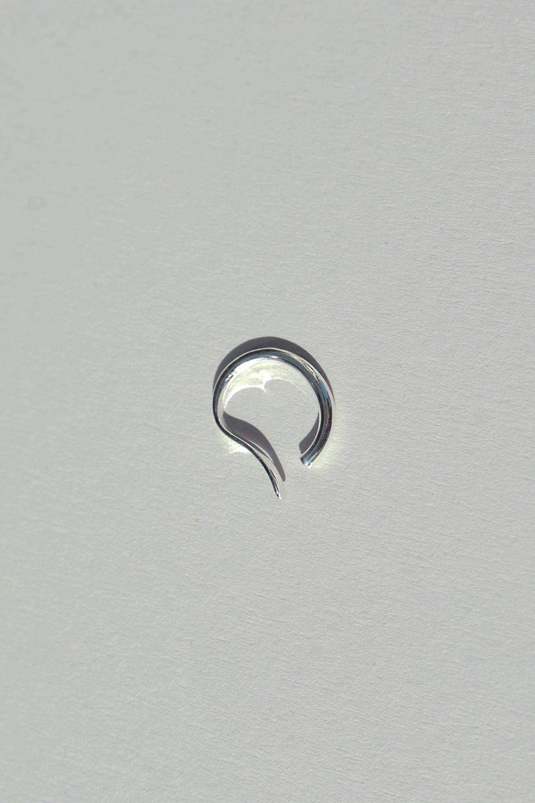 Wire Bold No1, Silver, Earcuff - Lindner Fashion